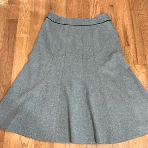 CONRAD C COLLECTION STRETCH GRAY LONG SKIRT WIDE BOTTOM IN SIZE 12